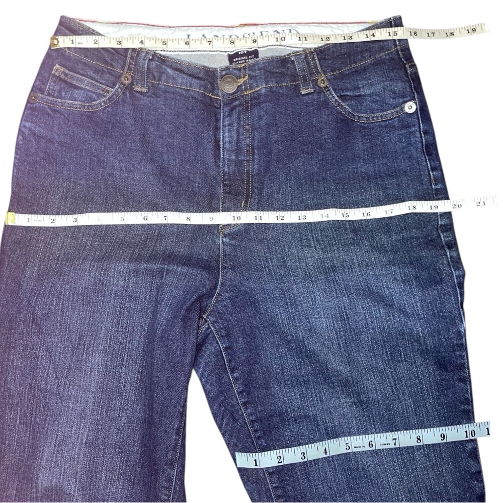 Lands’ End Original Fit Classic Waist Boot Cut Jeans - Picture 7 of 10